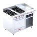 Estufa a Gas, 4 Quemadores, Plancha, Gratinador, Horno Mediano Coriat MINICHEF MASTER DE PISO