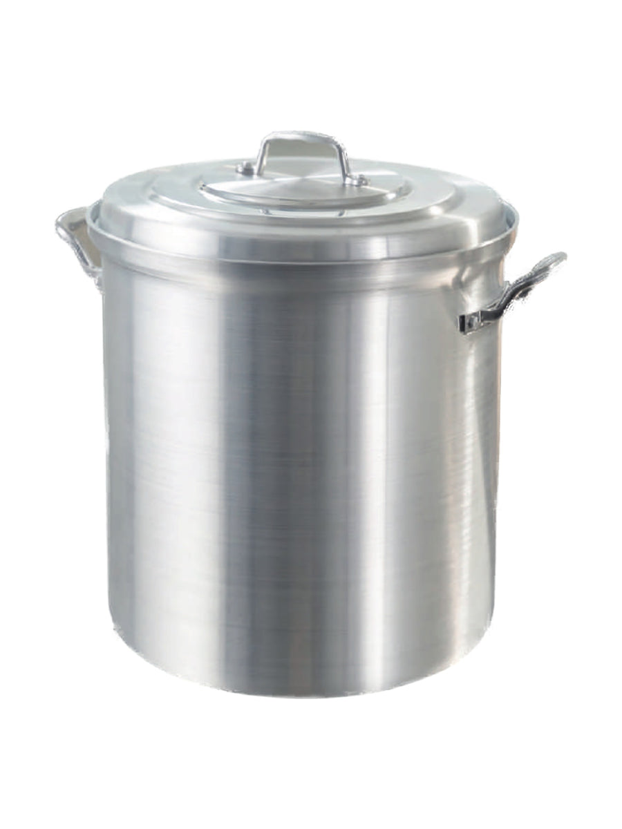 Olla de aluminio 30 cm 18 L Alpro Línea Blindada 4 mm con tapa