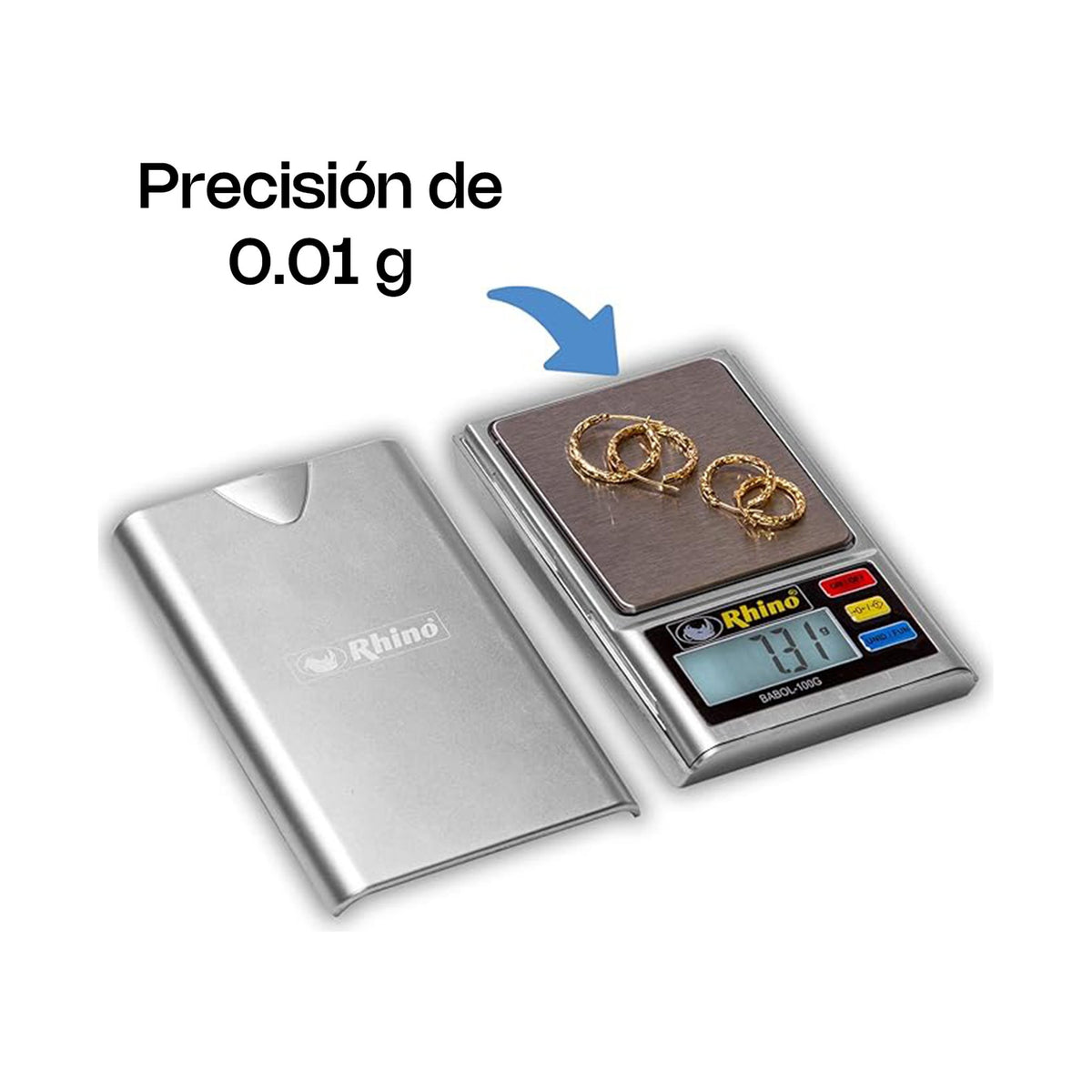 Báscula Electrónica de Precisión 100 g Rhino BABOL-100G · vista 2