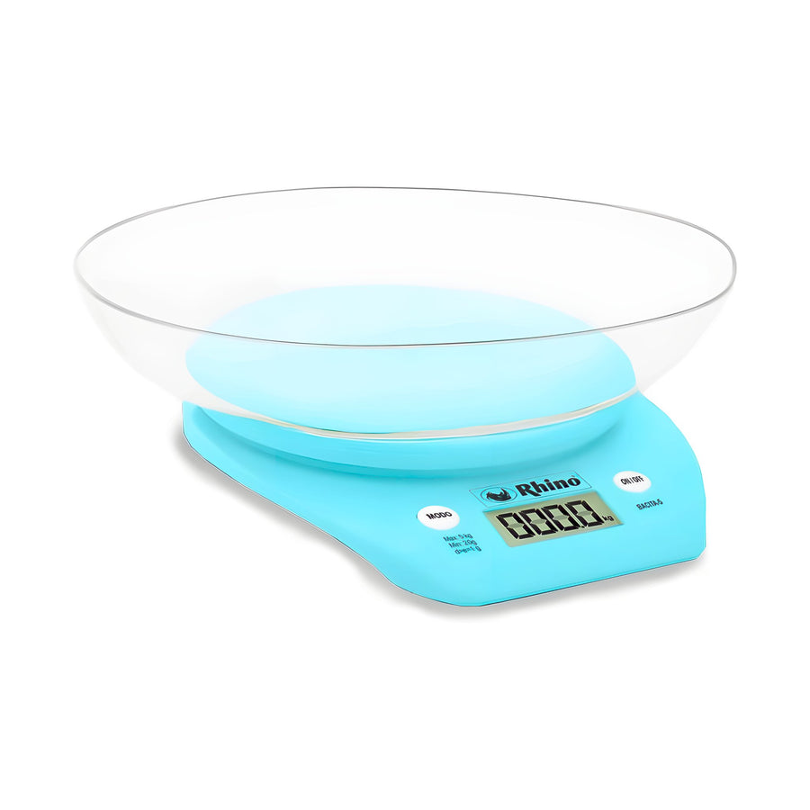 Báscula de Cocina con Tazón 5 kg Rhino BACITA-5