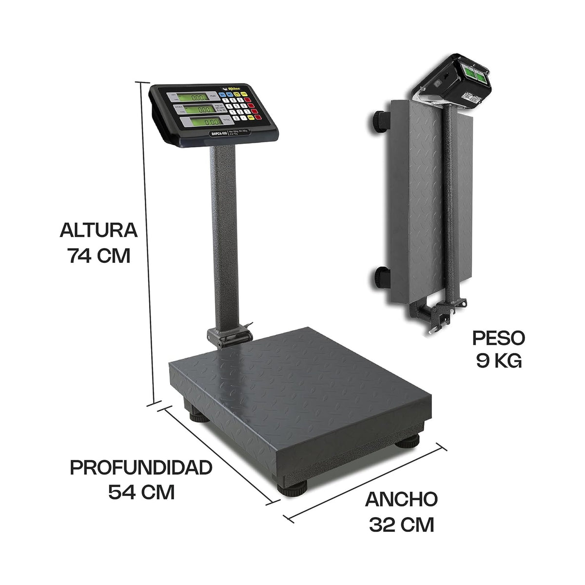 Báscula de Plataforma Plegable 100 kg Rhino BAPCA-100 · vista 2