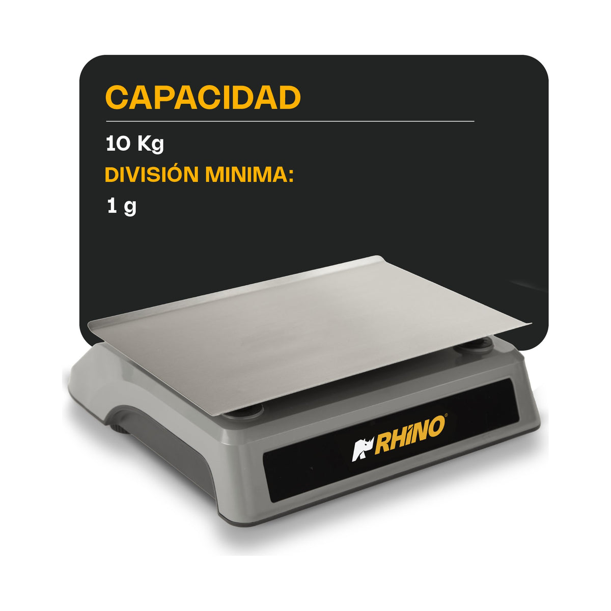 Báscula Electrónica Porcionadora con USB 10 kg Rhino BAPO-10X · vista 2