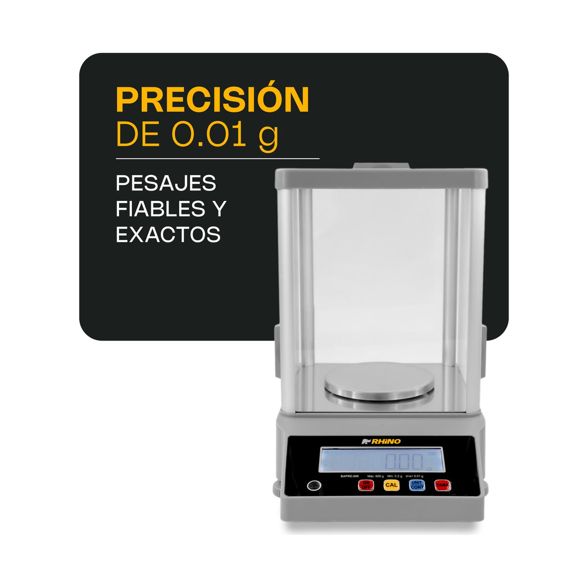 Báscula Electrónica de Precisión 600 g Rhino BAPRE-600 · vista 2