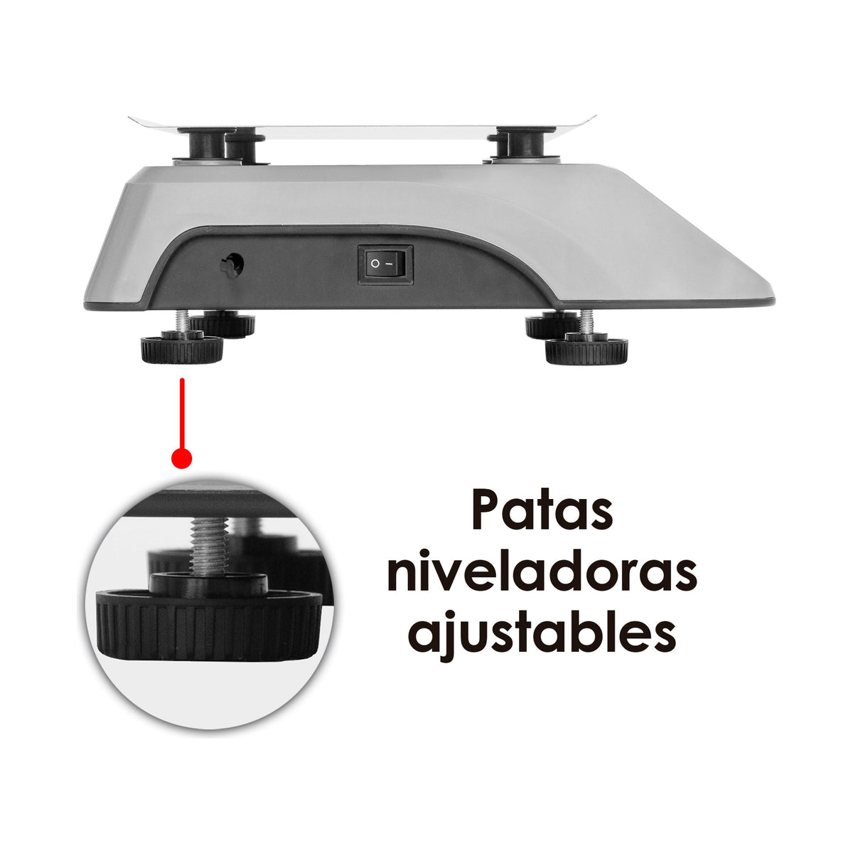 Báscula Electrónica Multifunciones con Puerto USB 20 kg Rhino BAR-6X · vista 4