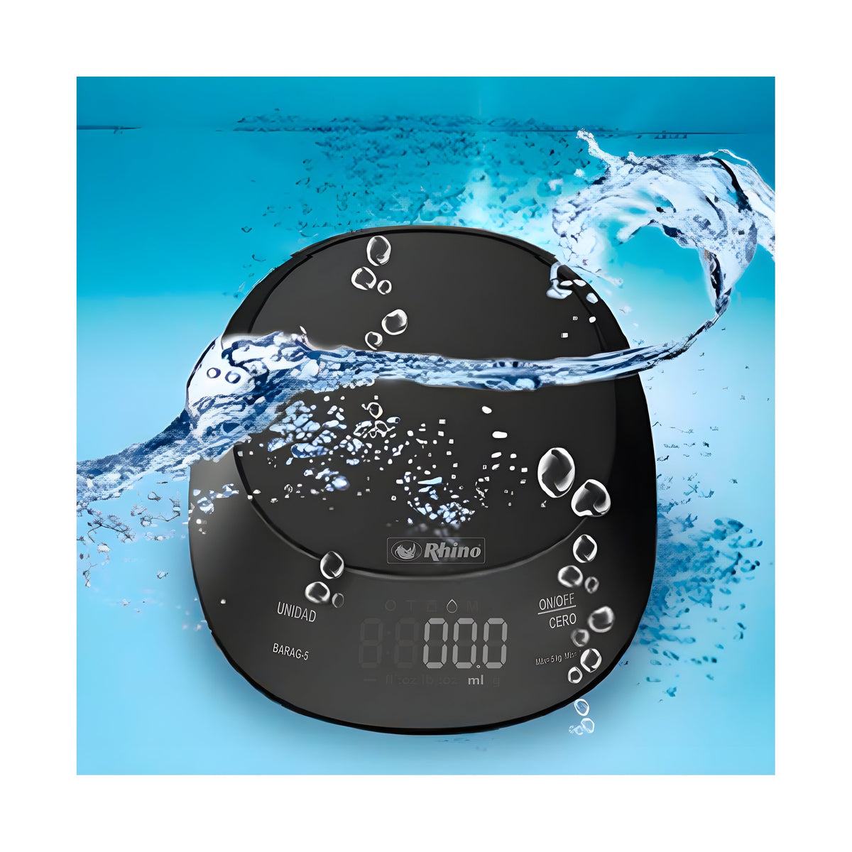 Báscula de Cocina Contra Agua 5 kg Rhino BARAG-5 · vista 2