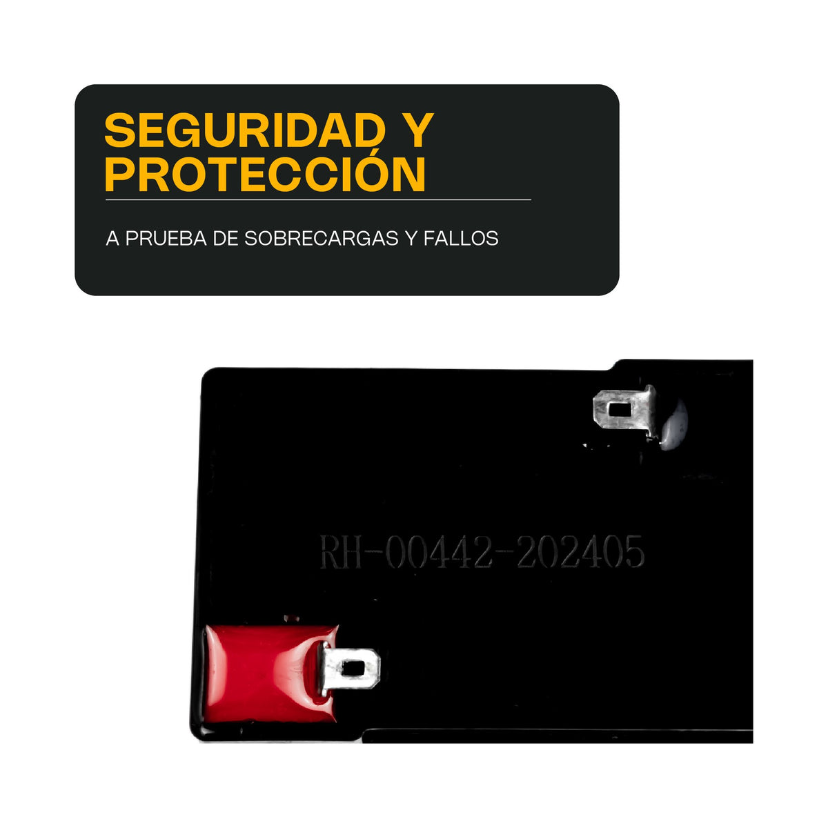 Batería Recargable 6V Rhino BAT-6VR · vista 4