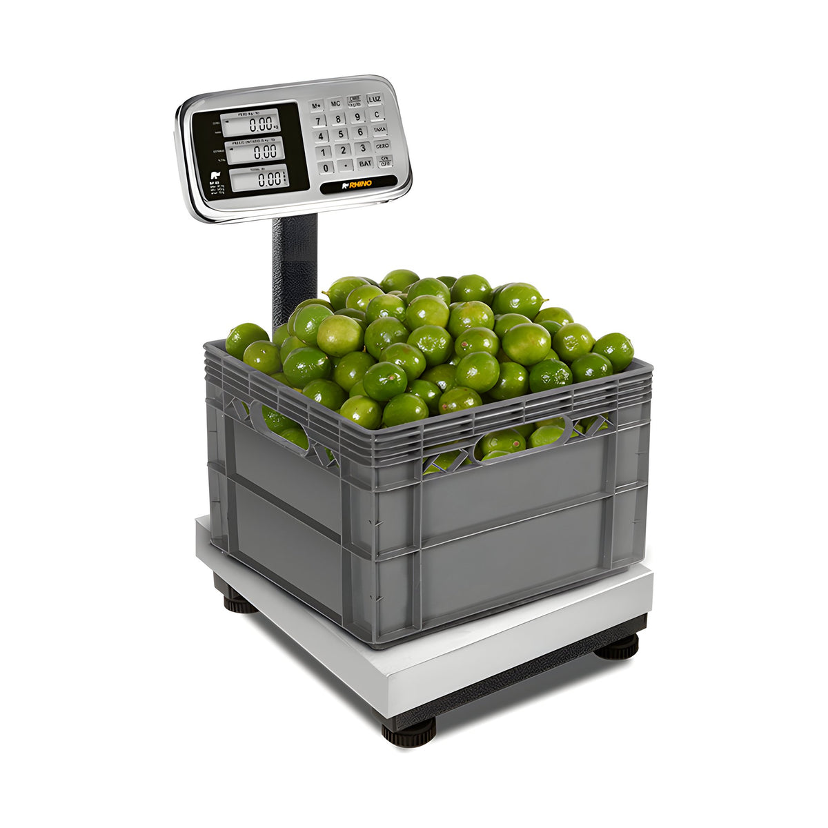 Báscula de Plataforma Inoxidable Plegable 80 kg Rhino BP-80 · vista 2