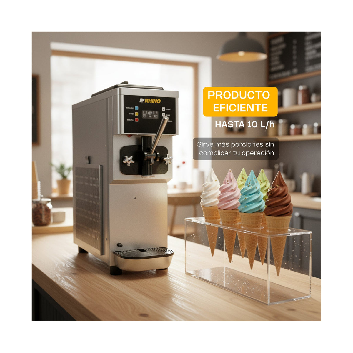 Máquina de Helados 10 L Rhino HELA-10 · vista 4