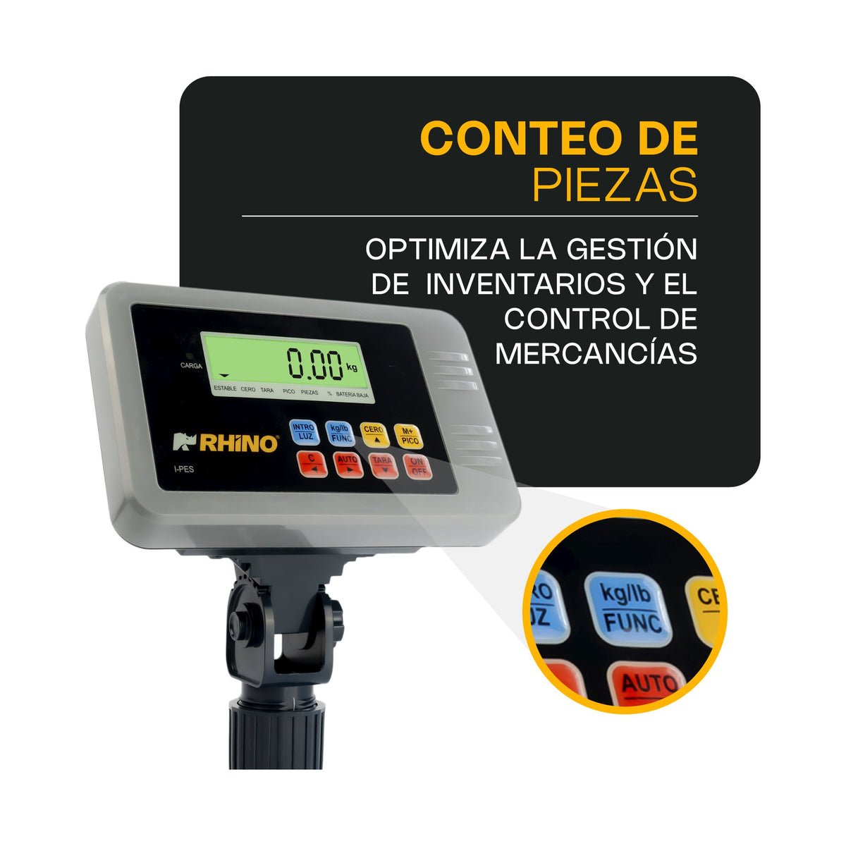 Indicador Peso y Contador de Piezas Rhino I-PES · vista 4