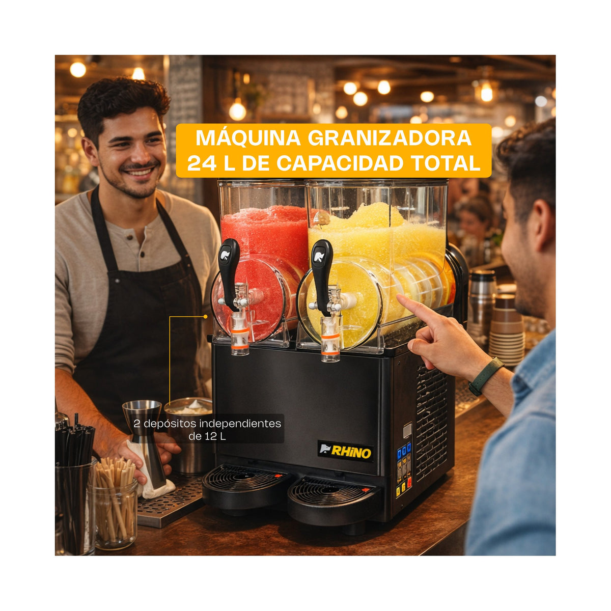 Máquina Granizadora 24 L Rhino MAGRA-2T · vista 2