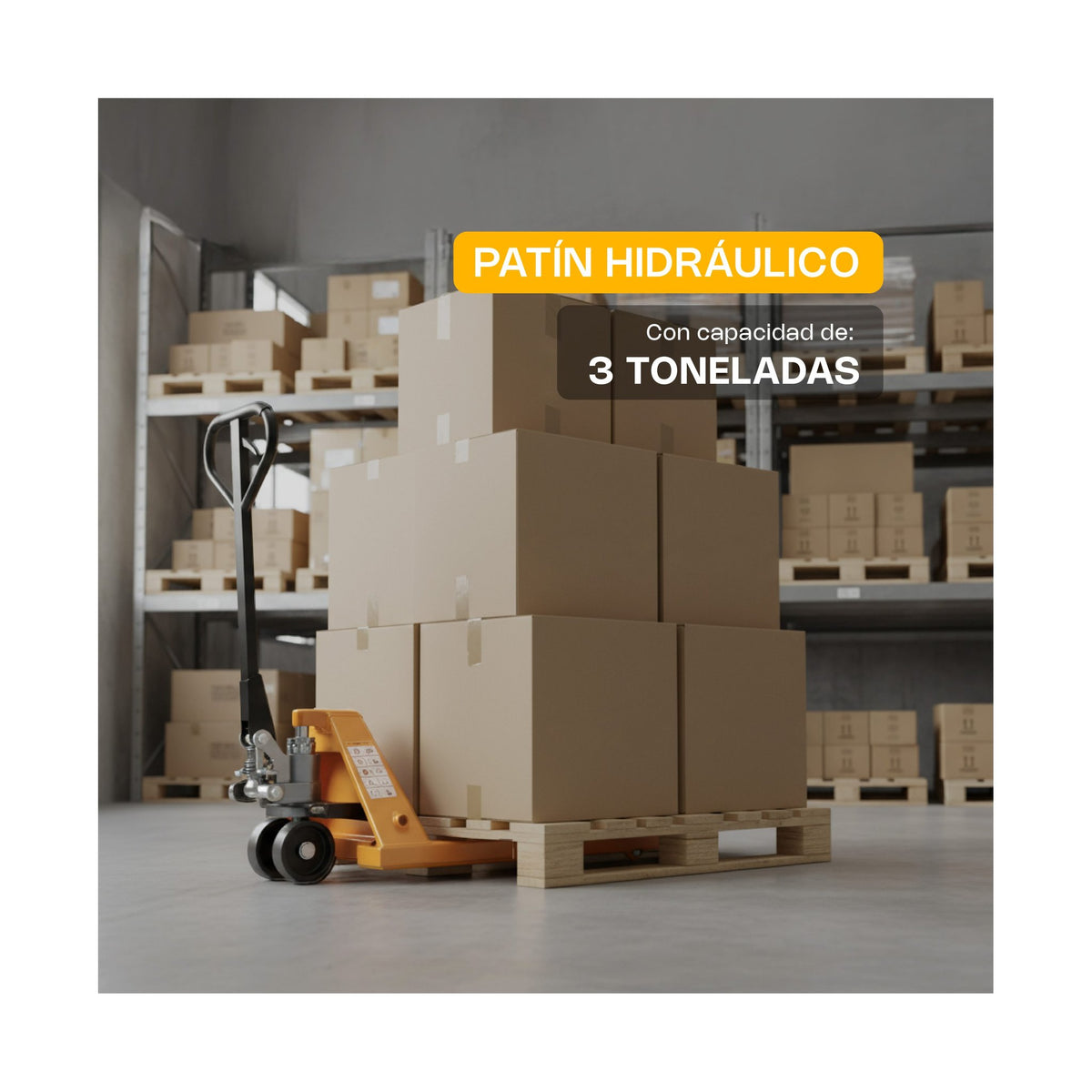 Patín Hidráulico 3 t Rhino PATHID-3T · vista 2