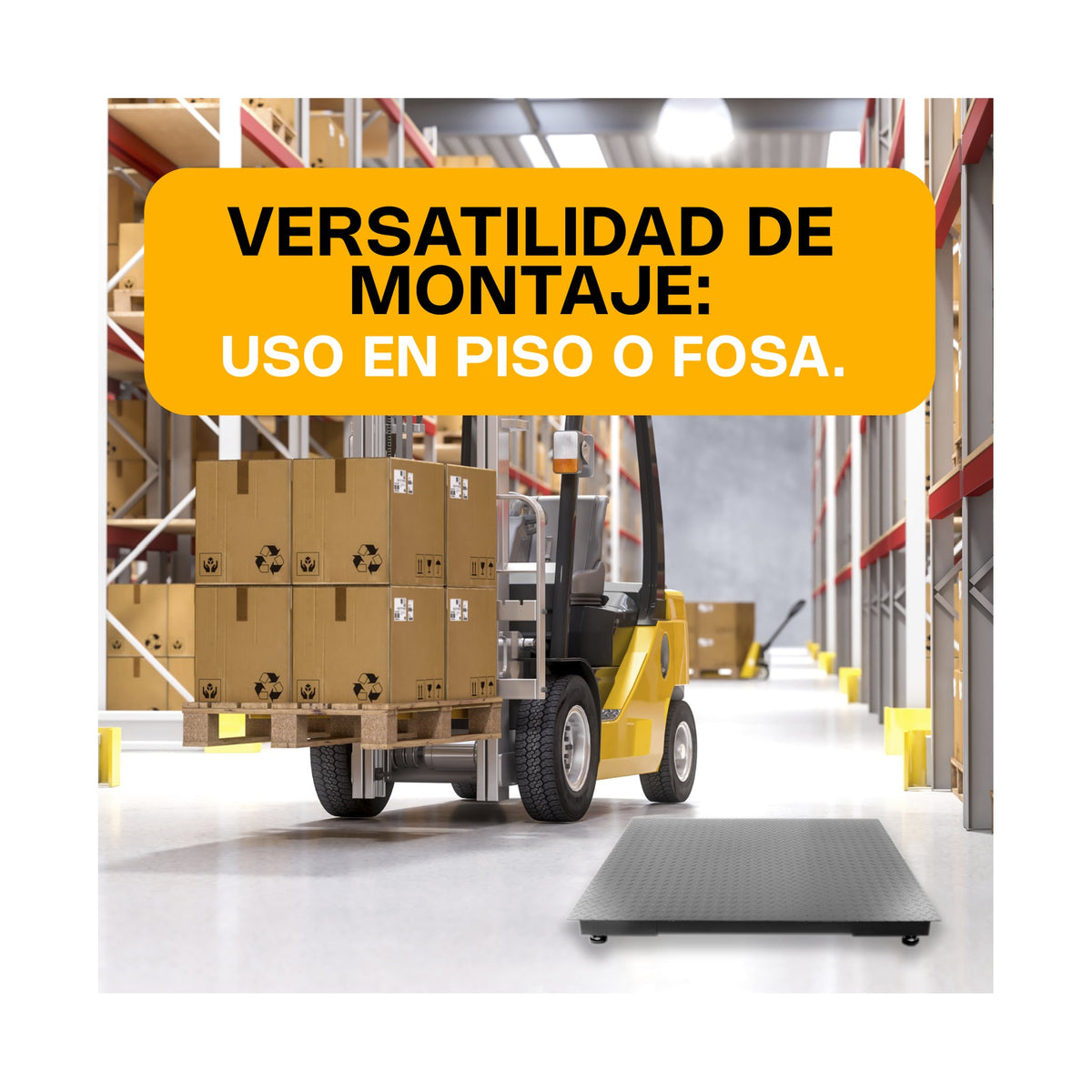Plataforma Bajo Perfil 120 x 120 cm Rhino PLABA-12 · vista 3