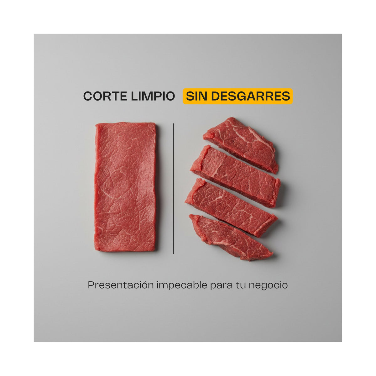 Rebanadora de Carne Semi Congelada 350 mm Rhino REBEN-350 · vista 3