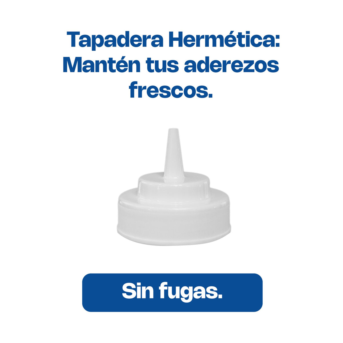Recipiente para Aderezo Transparente Caledonia · 8 oz · vista 2