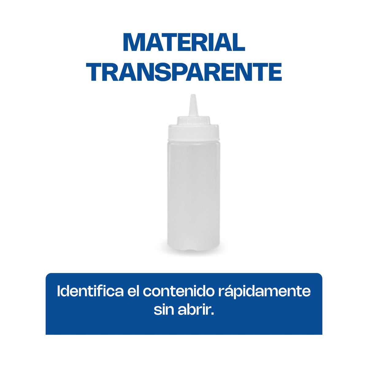 Recipiente para Aderezo Transparente Caledonia · 8 oz · vista 4