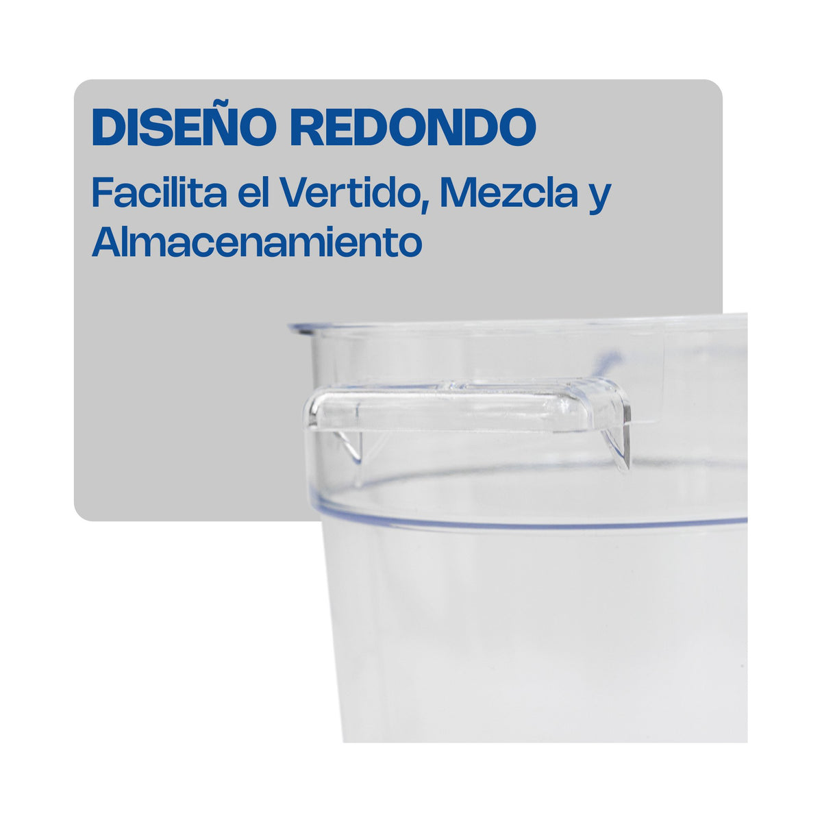 Recipiente de Policarbonato Graduado Redondo Rhino · 1 qt · vista 4
