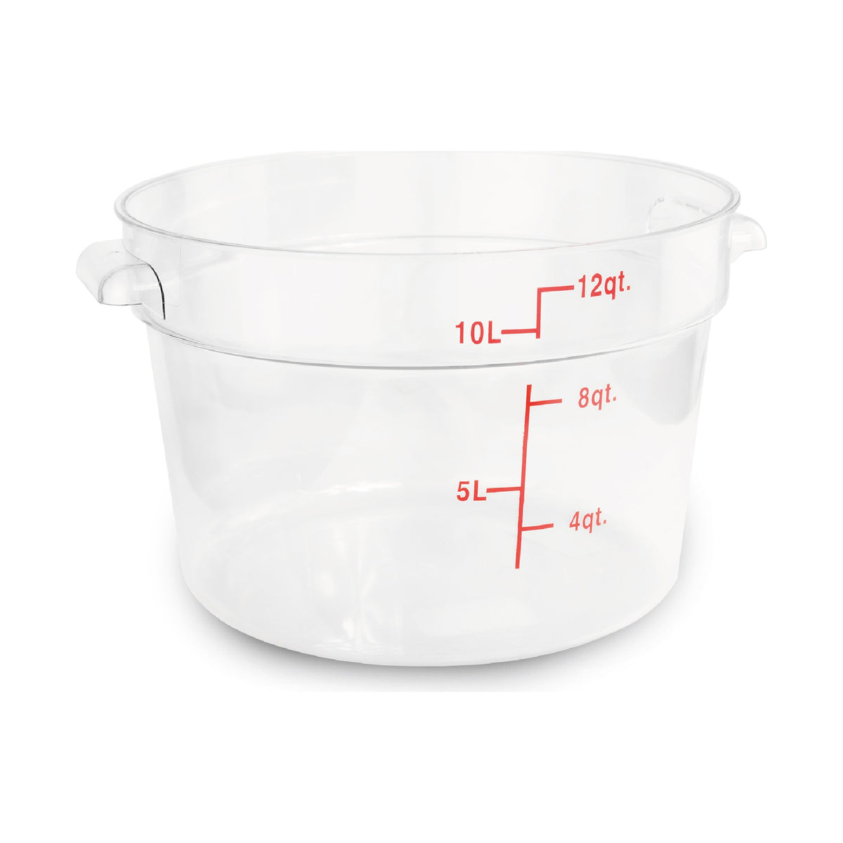Recipiente de Policarbonato Graduado Redondo Rhino · 12 qt