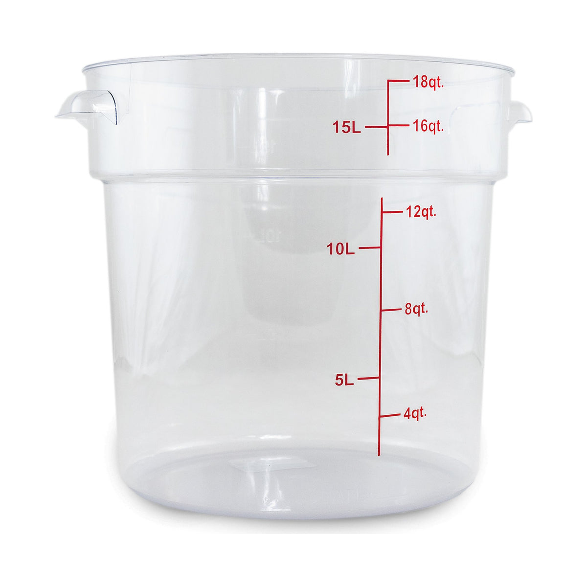 Recipiente de Policarbonato Graduado Redondo Rhino · 18 qt
