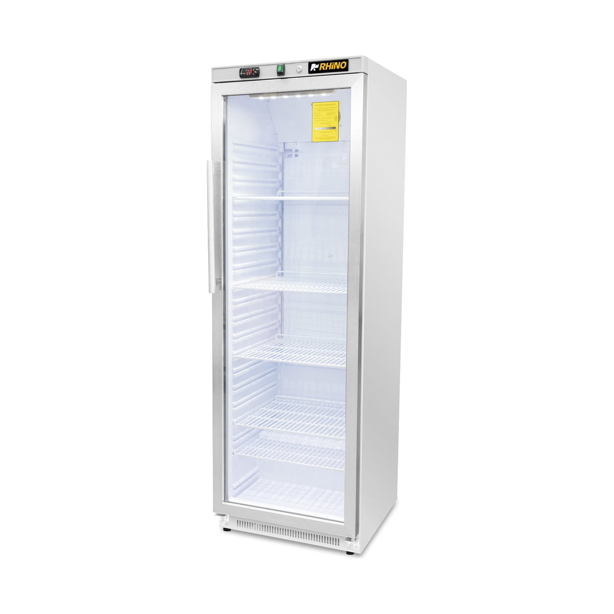 Refrigerador Vertical Puerta de Cristal Rhino REVEAB-13C · vista 3