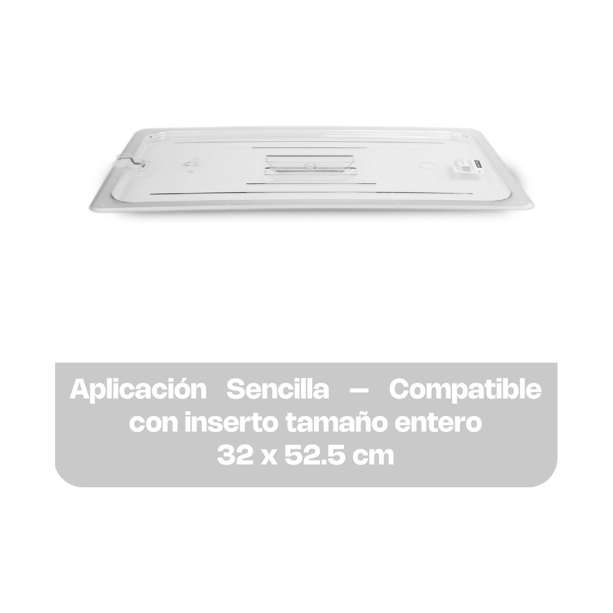 Tapa Ranurada para Inserto de Policarbonato Caledonia · Entero · vista 4
