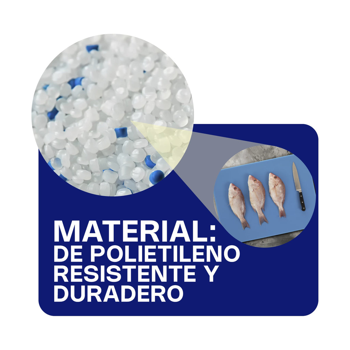 Tabla para Cortar de Polipropileno Caledonia · 30 x 45 cm / Azul · vista 4 #Color_Azul