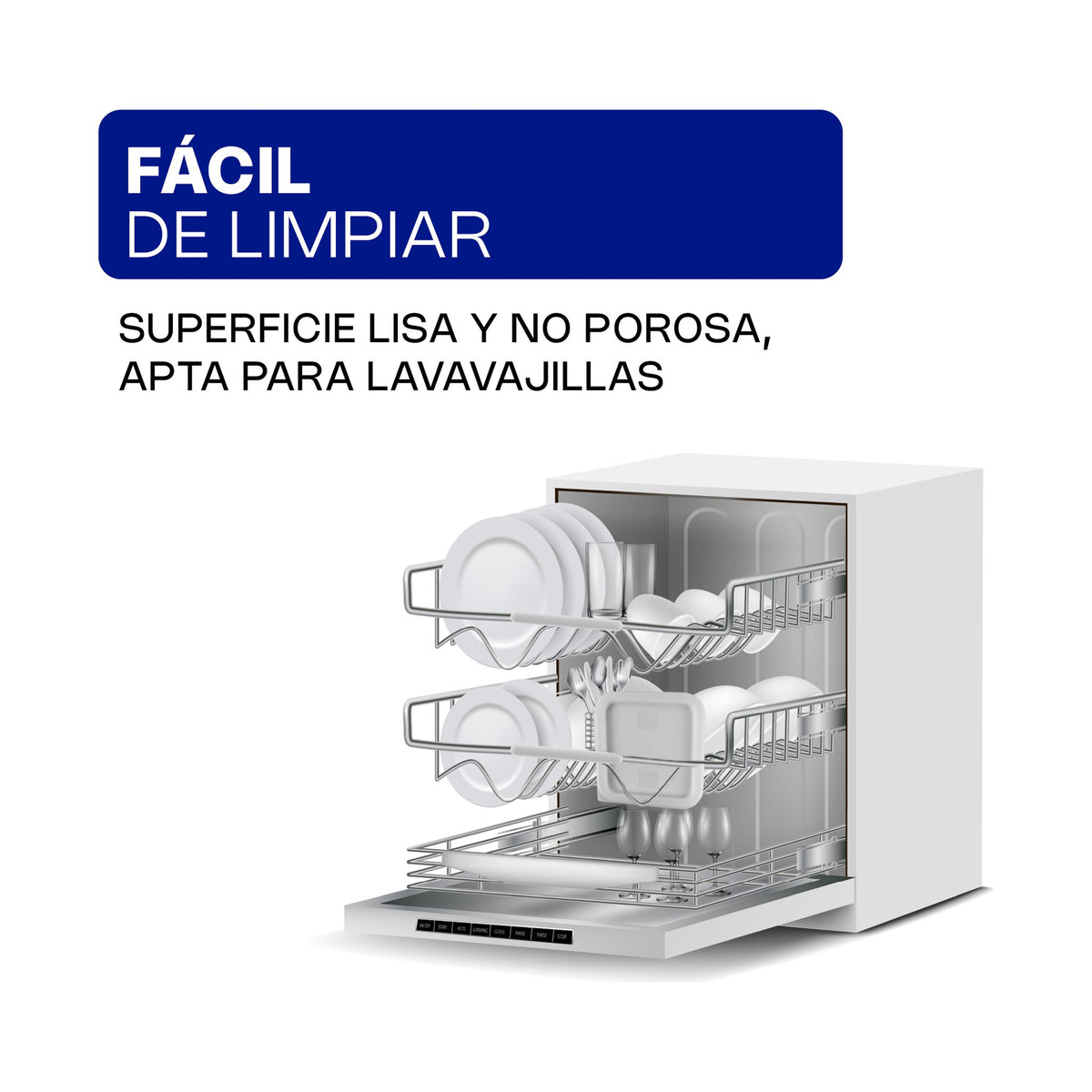 Tapa de Polietileno para Recipiente Cuadrado Rhino · 2 y 4 qt · vista 4