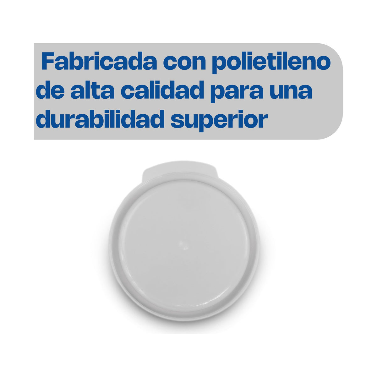 Tapa de Polietileno para Recipiente Redondo Rhino · 1 qt · vista 3