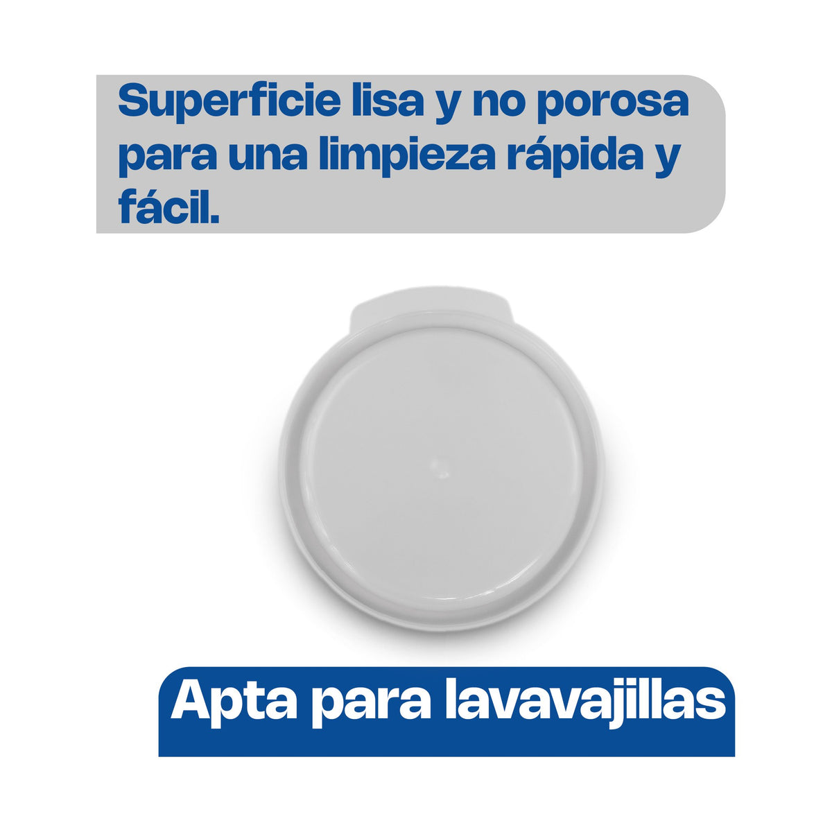 Tapa de Polietileno para Recipiente Redondo Rhino · 1 qt · vista 4