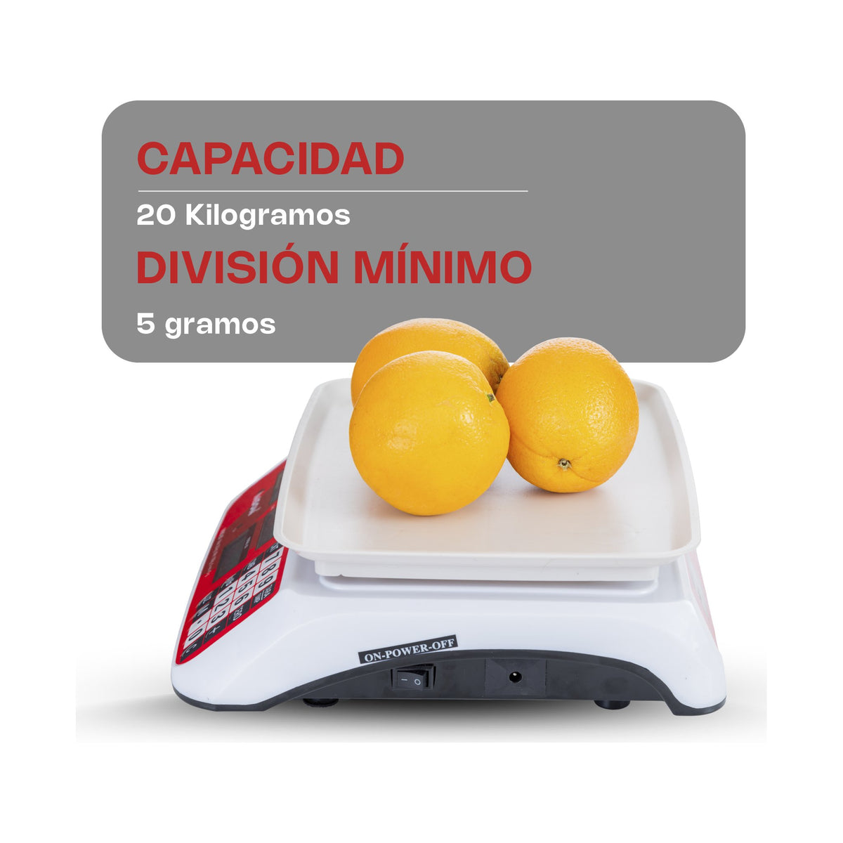 Báscula Electrónica Multifunciones 20 kg Vinson VINS-20 · vista 2