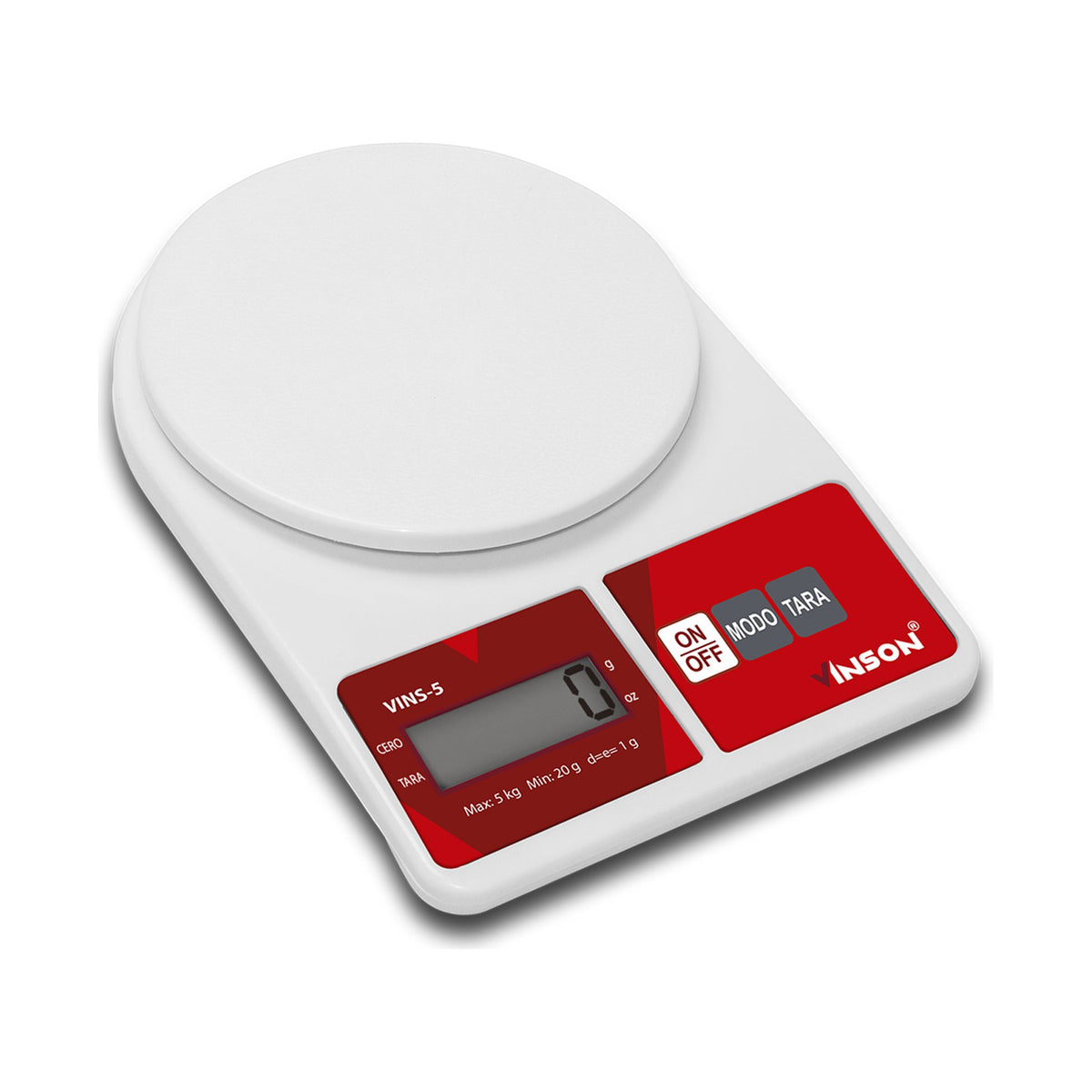 Báscula Circular 5 kg Vinson VINS-5