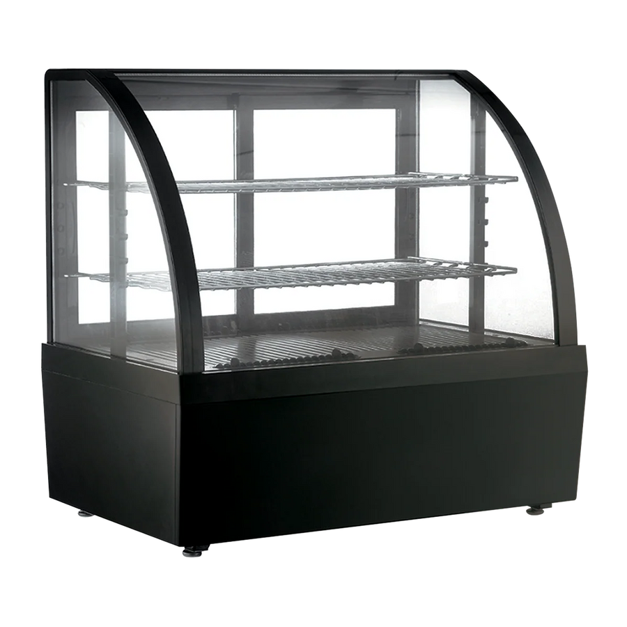 RTW-100L-3 MIGSA VITRINA REFRIGERADA CRISTAL CURVO CON SISTEMA ANTIEMPAÑANTE FRONTAL
