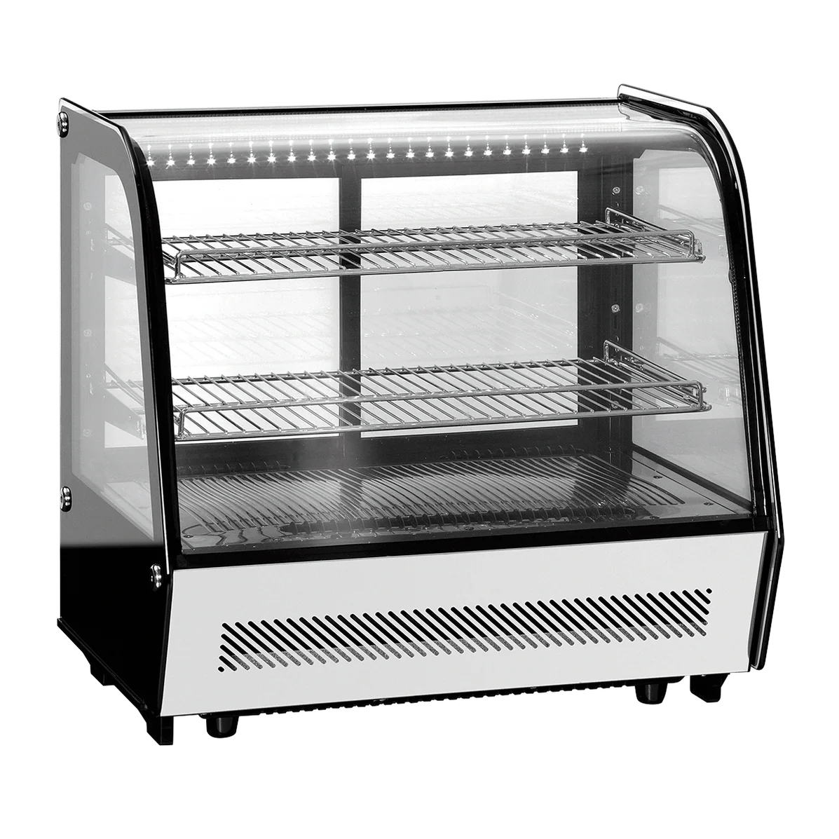 RTW-120L4 MIGSA VITRINA REFRIGERADA CRISTAL CURVO CON SISTEMA ANTIEMPAÑANTE FRONTAL