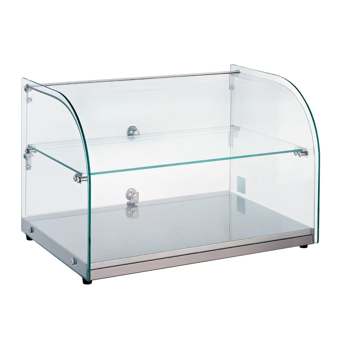 RTZ-45L  MIGSA VITRINA EXHIBIDORA NEUTRA CRISTAL CURVO