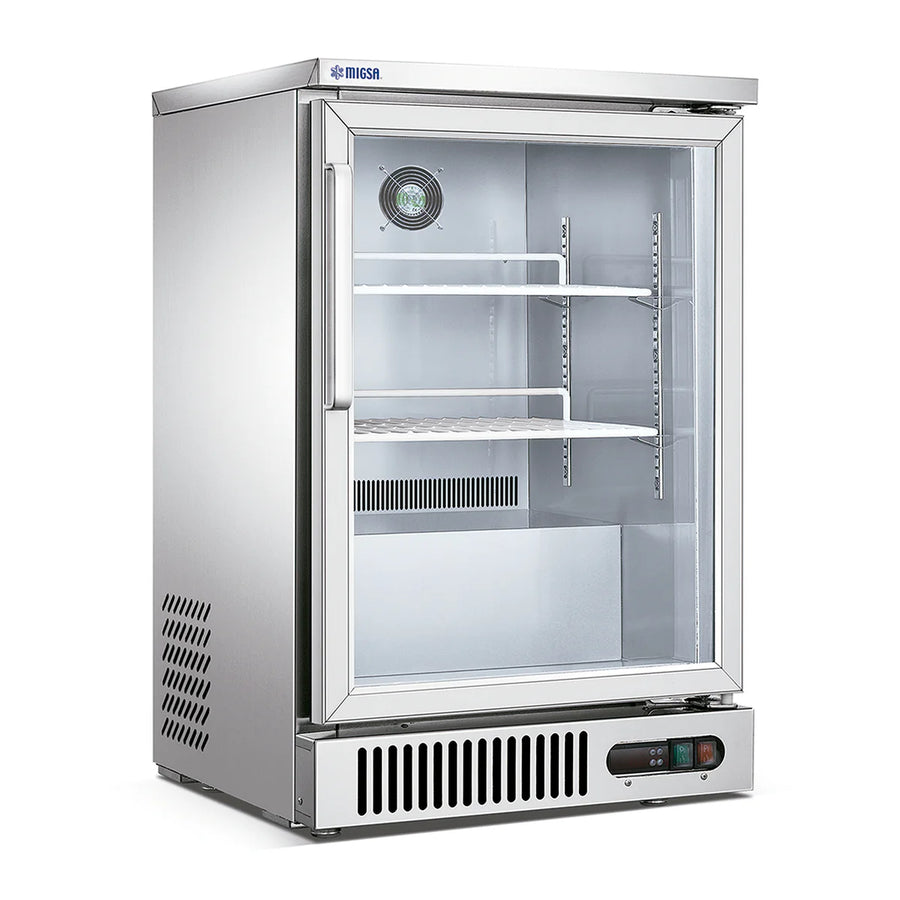 SG160 MIGSA REFRIGERADOR CONTRABARRA DE 1 PUERTA DE CRISTAL DE 160 L