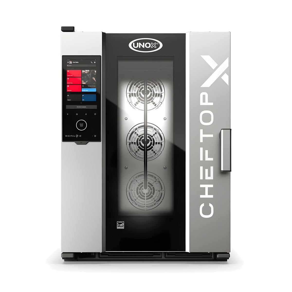 Horno Combi a Gas 10 Charolas GN 1/1 Unox Cheftop-X XADA-1011-GXRS-NP