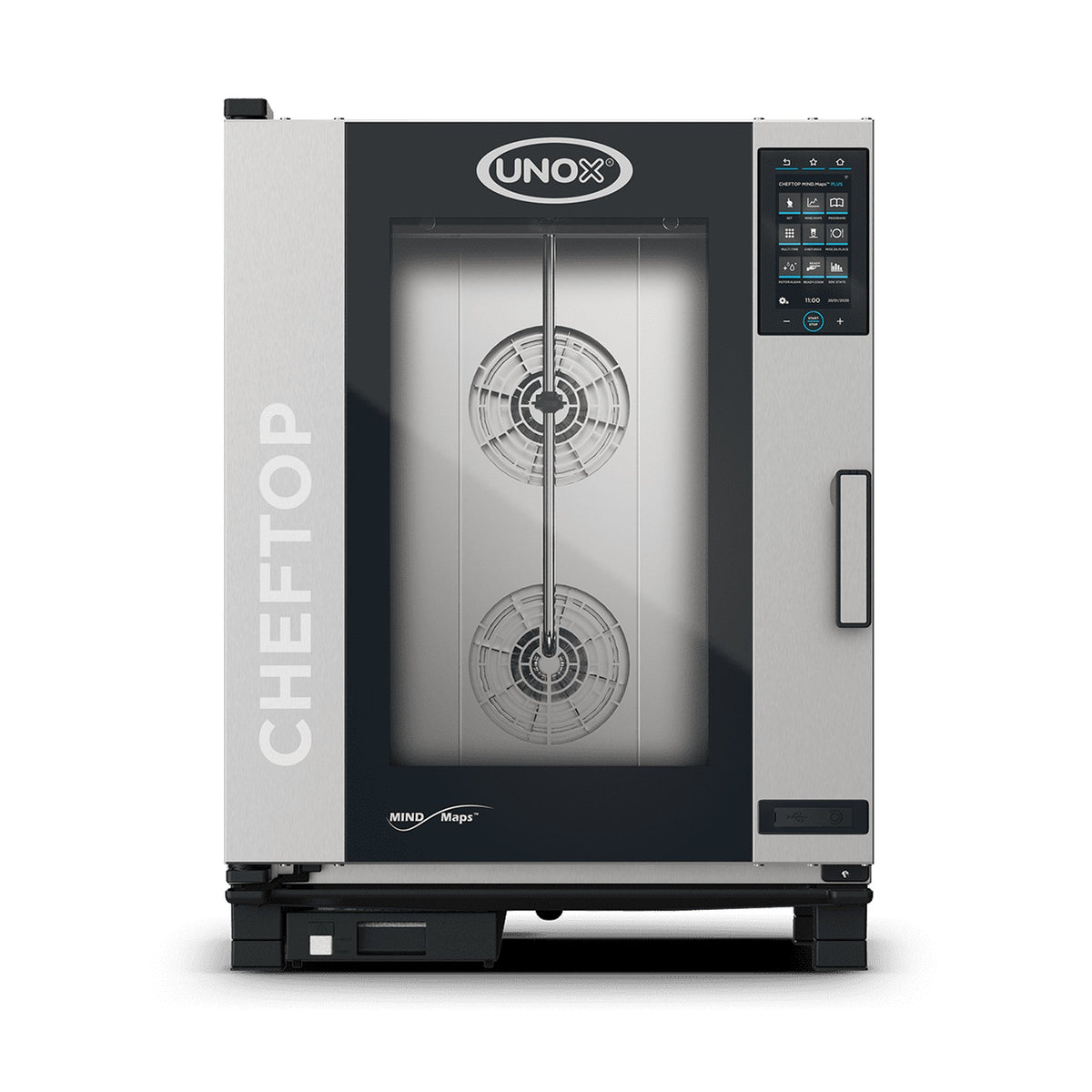 Horno Combi a Gas 10 Charolas GN 1/1 Unox Cheftop Mind.Maps Plus XEVC-1011-GPRM-MS