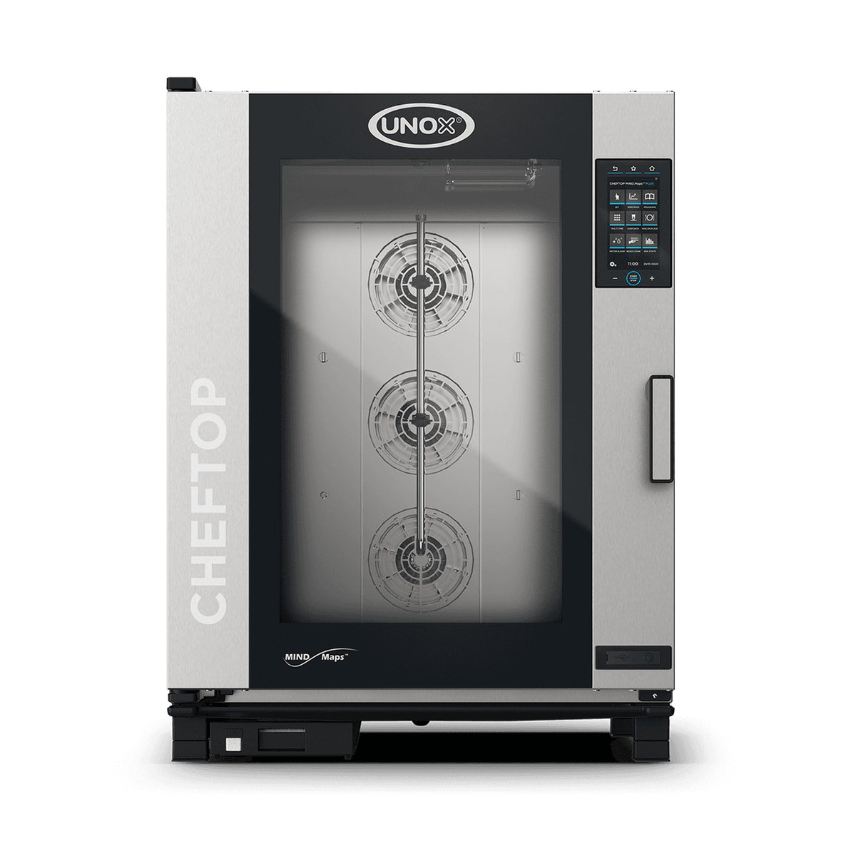 Horno Combi Eléctrico 10 Charolas GN 2/1 Unox Cheftop Mind.Maps Plus XEVC-1021-EPRM-CM